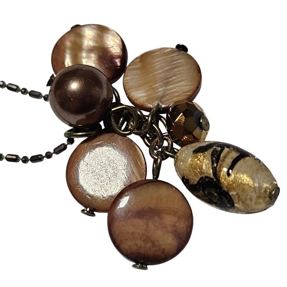 Boho Beaded Pendant Necklace MultiColor Shell Charms Beach Core Fashion Jewelry - Picture 3 of 6